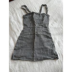 Black and white gingham mini